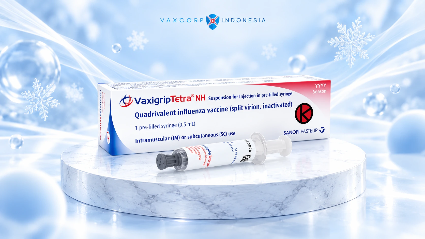 Vaxigrip Tetra – Vaksin Influenza Kuadrivalen 4 Strain